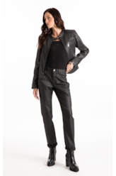 Leather Color (Skinny) Pence Preto