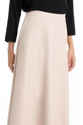 Leather Like Midi Nude