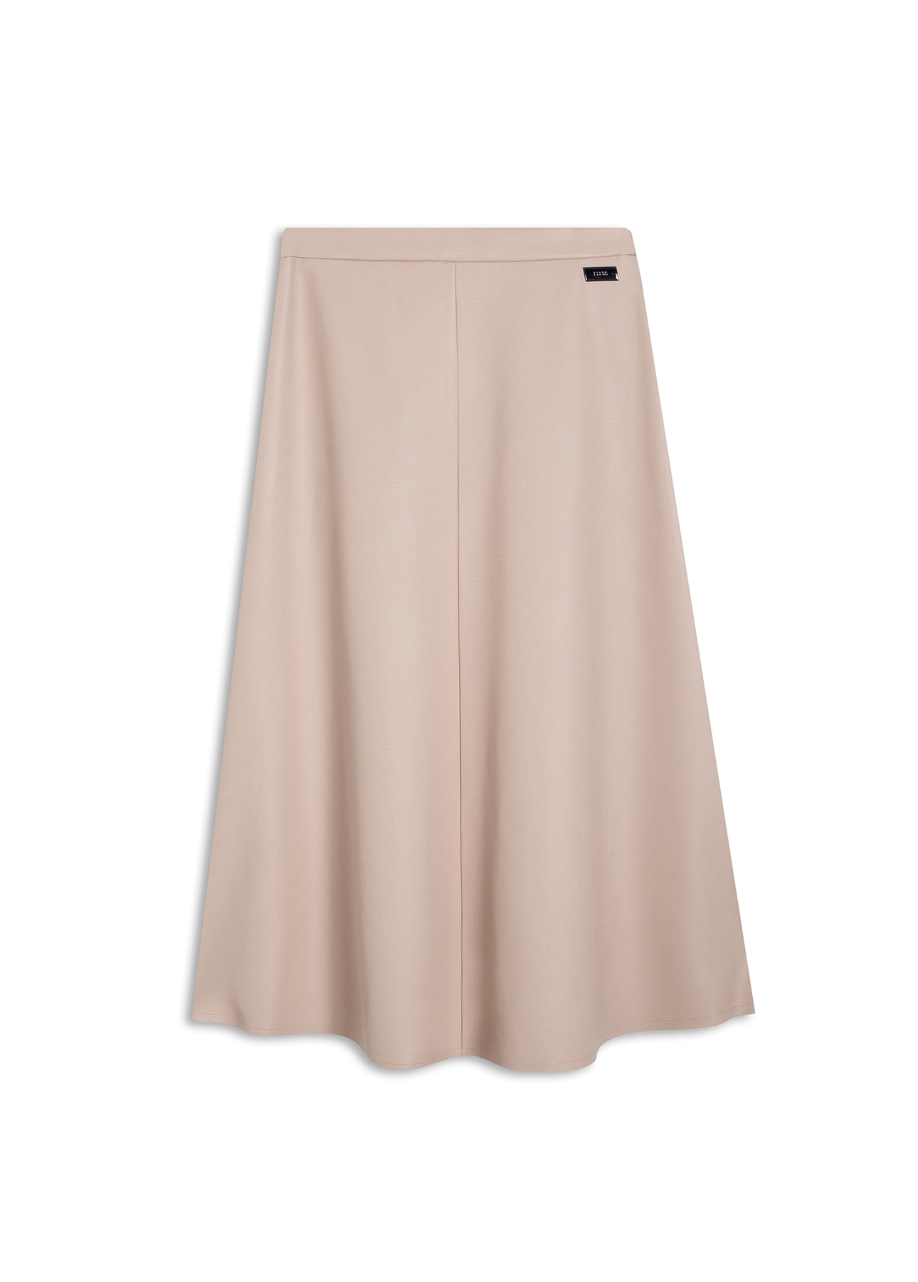 Leather Like Midi Nude