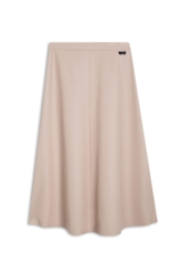 Leather Like Midi Nude