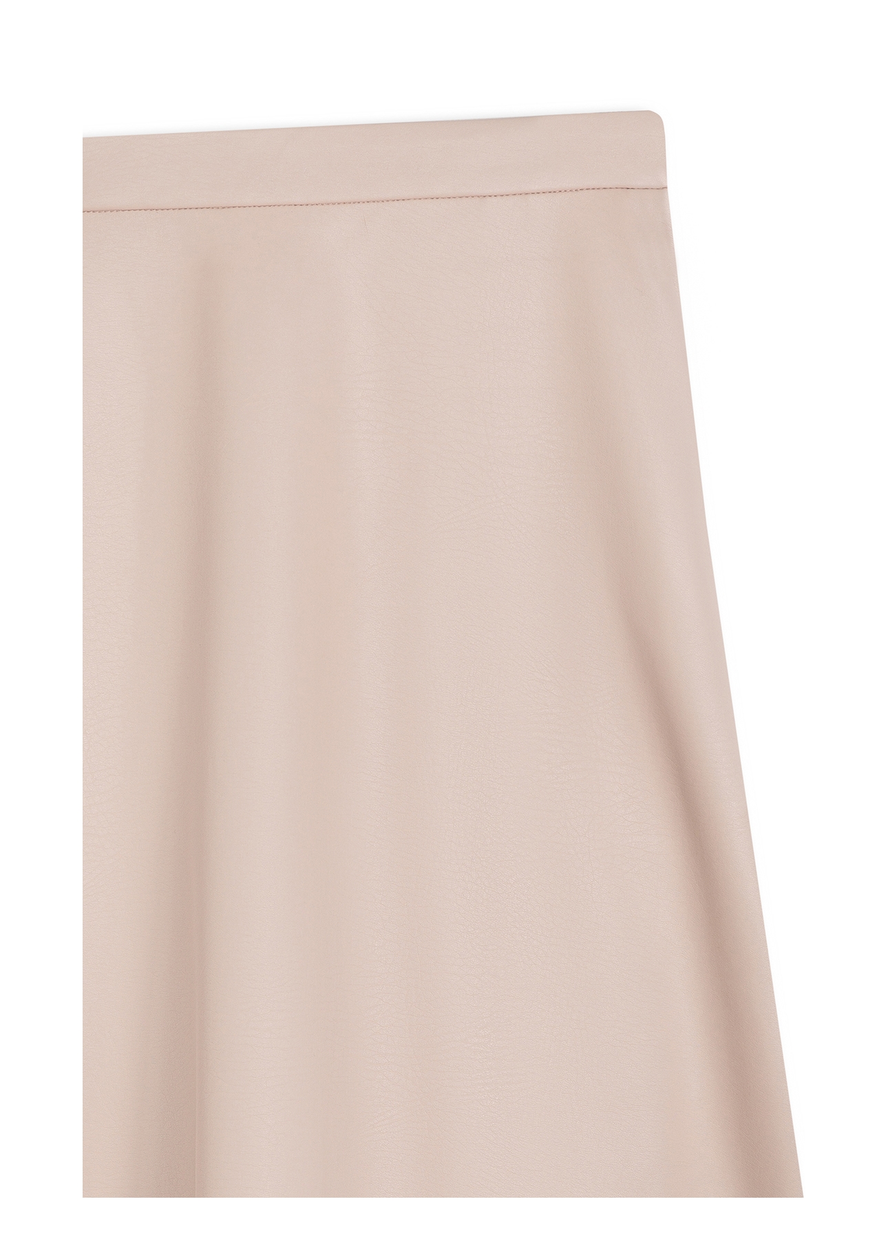 Leather Like Midi Nude