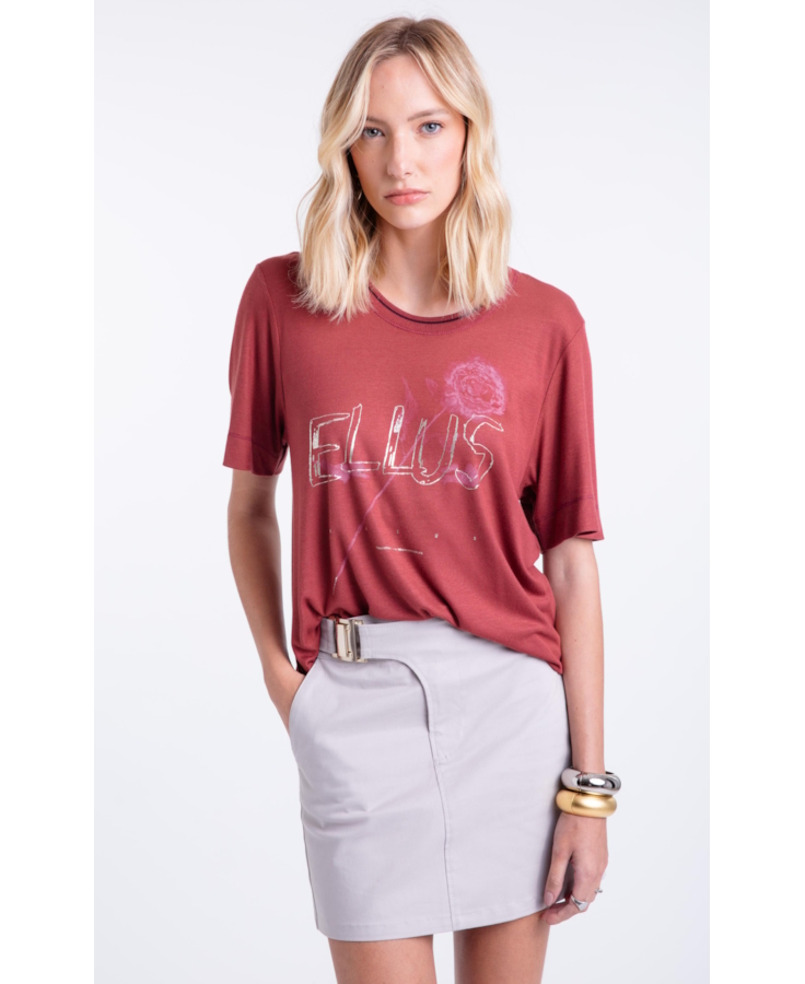 Light Rib Semirose Boxy Mc Bordeaux