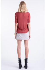 Light Rib Semirose Boxy Mc Bordeaux