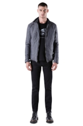 Ligth Nylon Reversible Down Jacket Bicol Preto