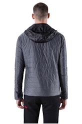 Ligth Nylon Reversible Down Jacket Bicol Preto