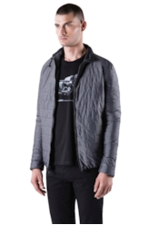Ligth Nylon Reversible Down Jacket Bicol Preto