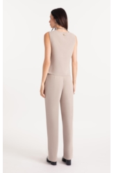 Lilla Vest Buttons Cinza Claro