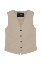Lilla Vest Buttons Cinza Claro