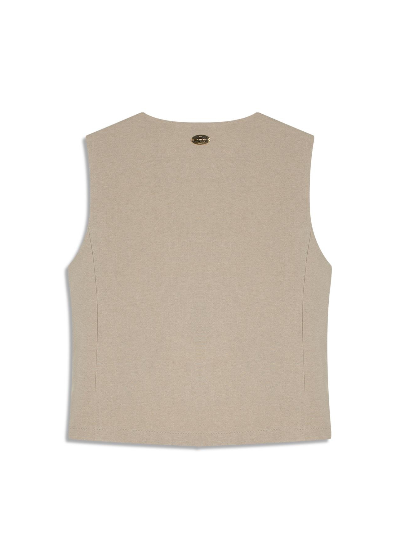 Lilla Vest Buttons Cinza Claro