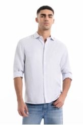 Linen Blend Ft Alessandria Cls Nw Ita Azul Seco
