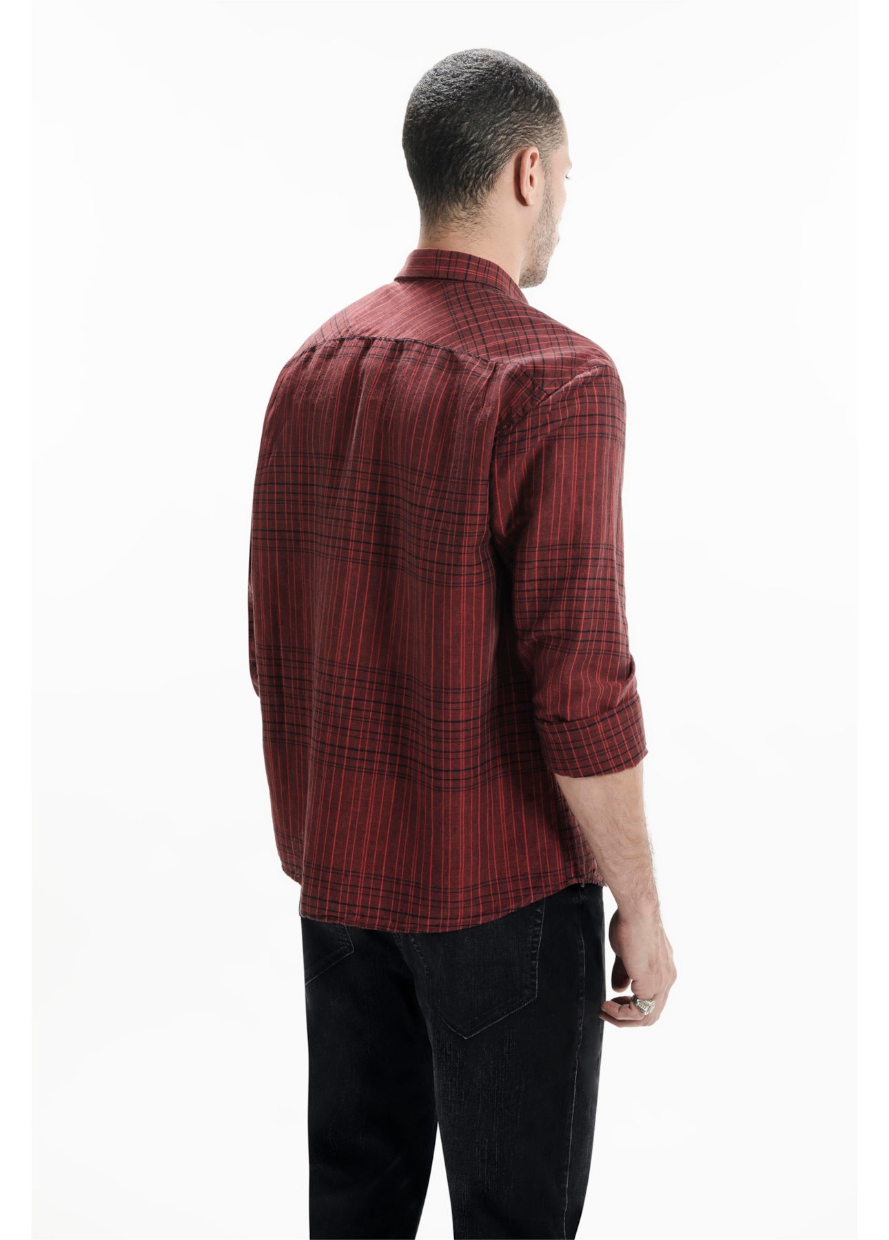 Linen Blend Ft Cave Classic Irish Vermelho