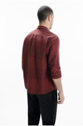 Linen Blend Ft Cave Classic Irish Vermelho