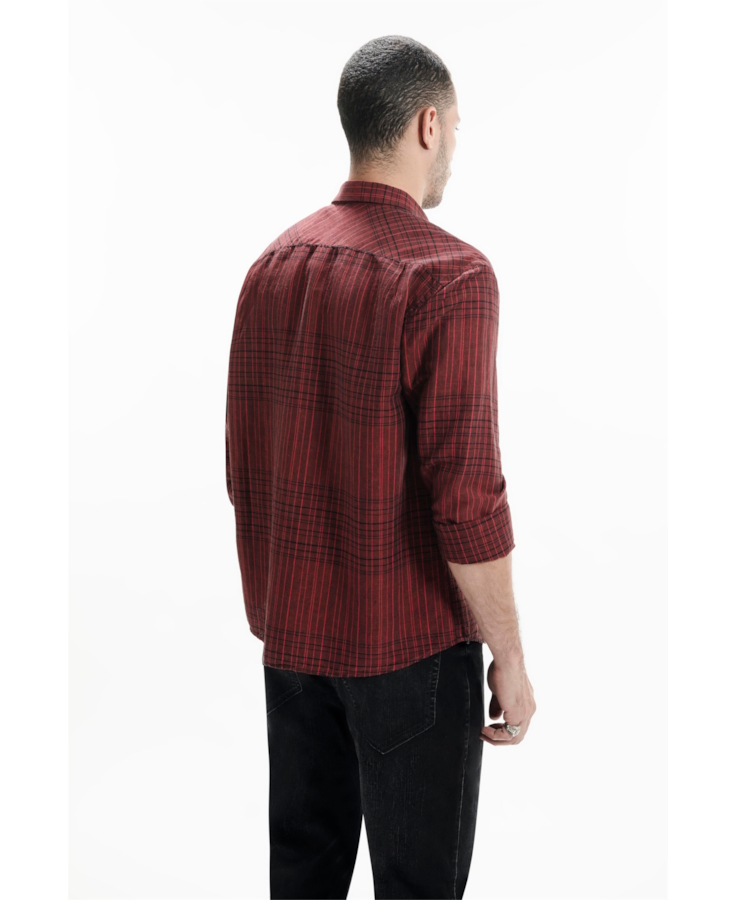 Linen Blend Ft Cave Classic Irish Vermelho