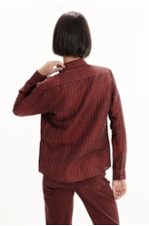 Linen Blend Ft Cave Plaid New Classic Vermelho