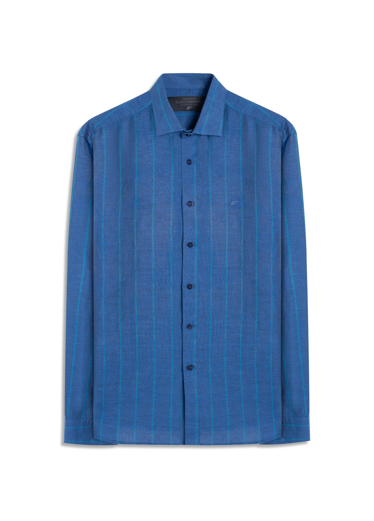 Linen Blend Ft List Class New Italian Purple Blue