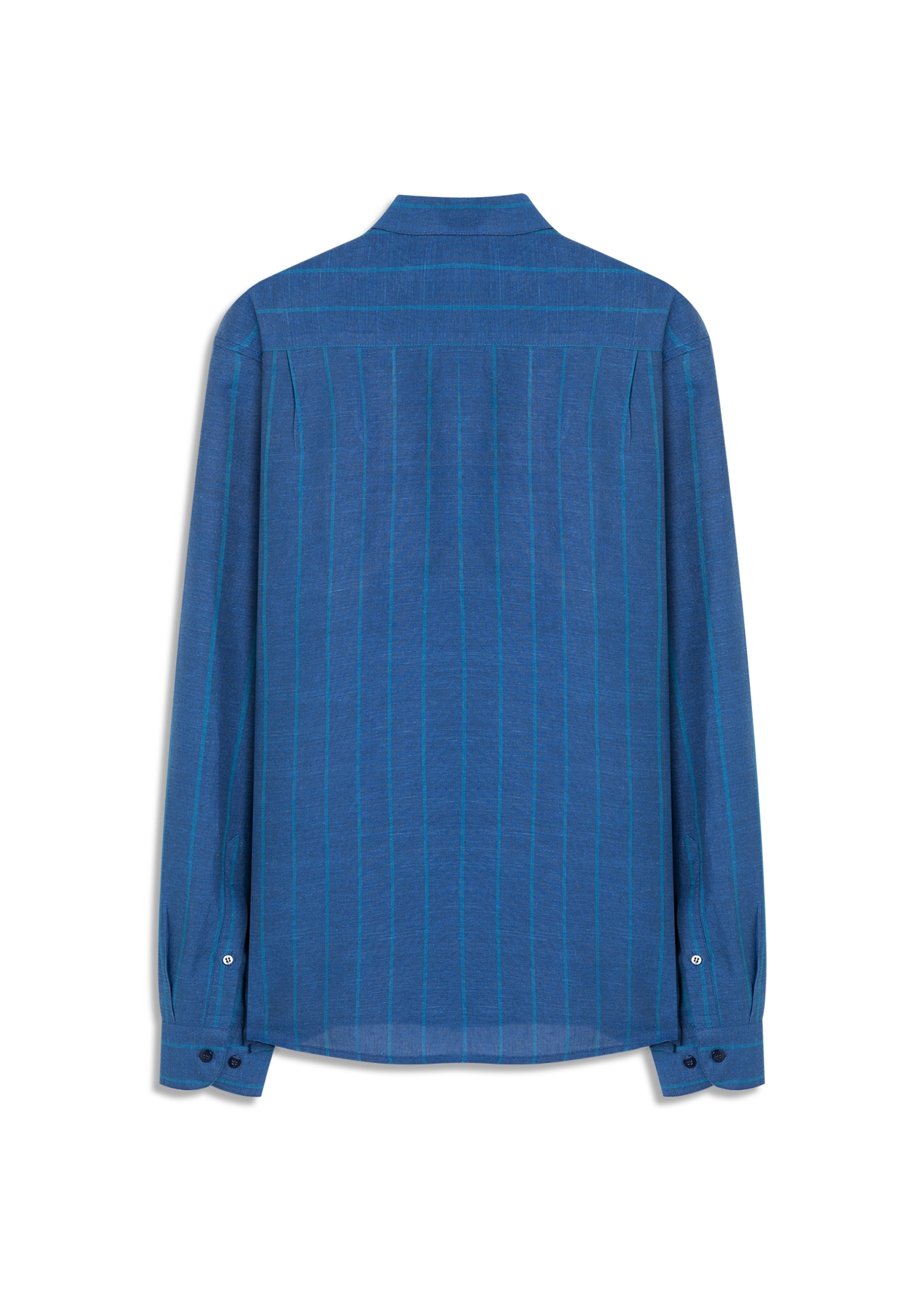 Linen Blend Ft List Class New Italian Purple Blue