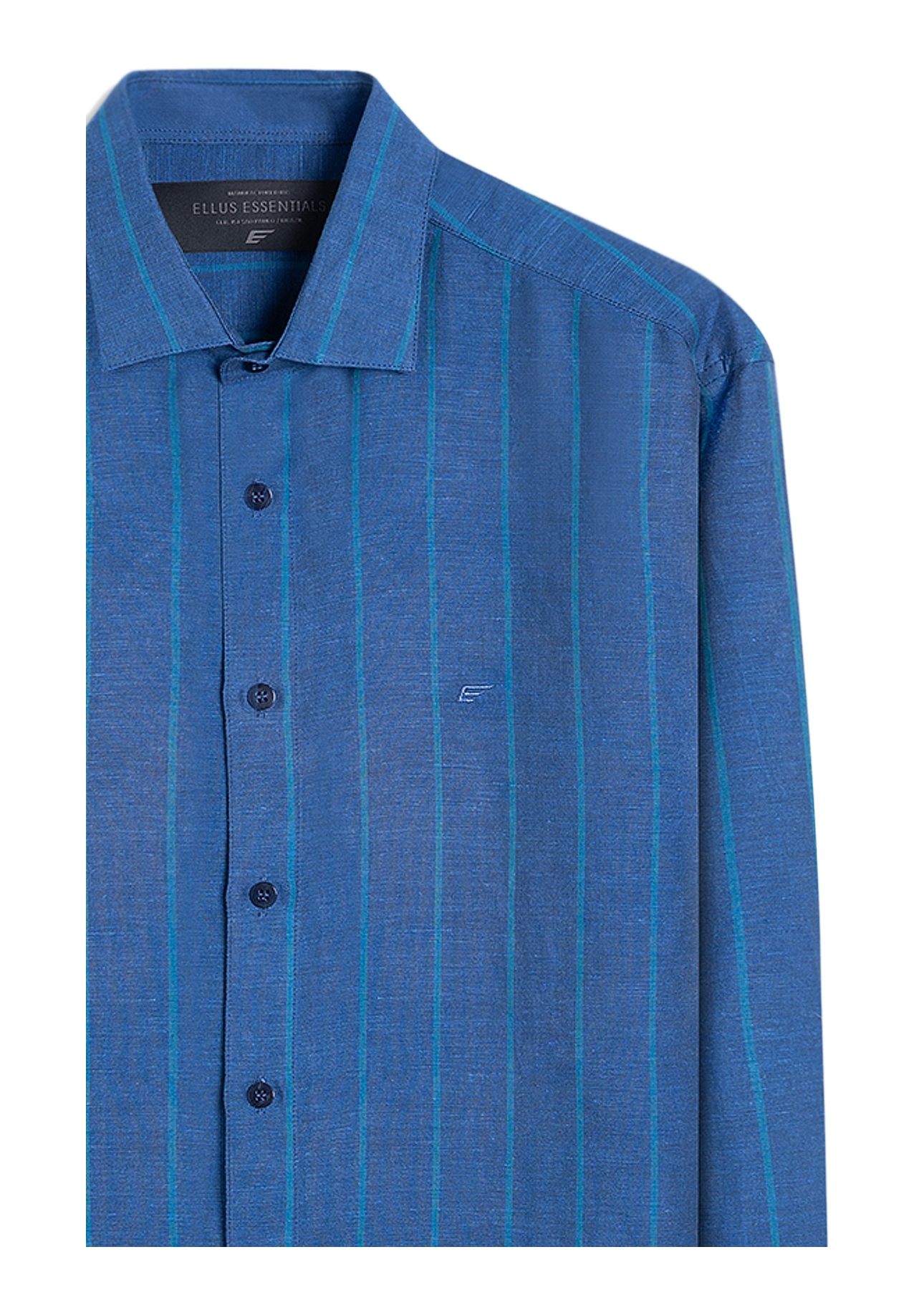 Linen Blend Ft List Class New Italian Purple Blue