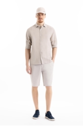 Linen Blend Ft Suli Strp Cls New Ita Areia