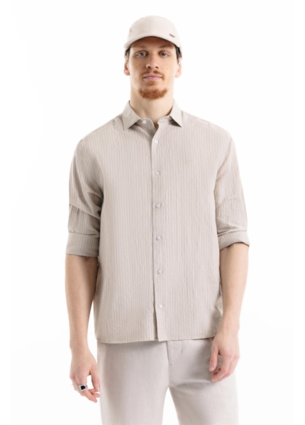 Linen Blend Ft Suli Strp Cls New Ita Areia