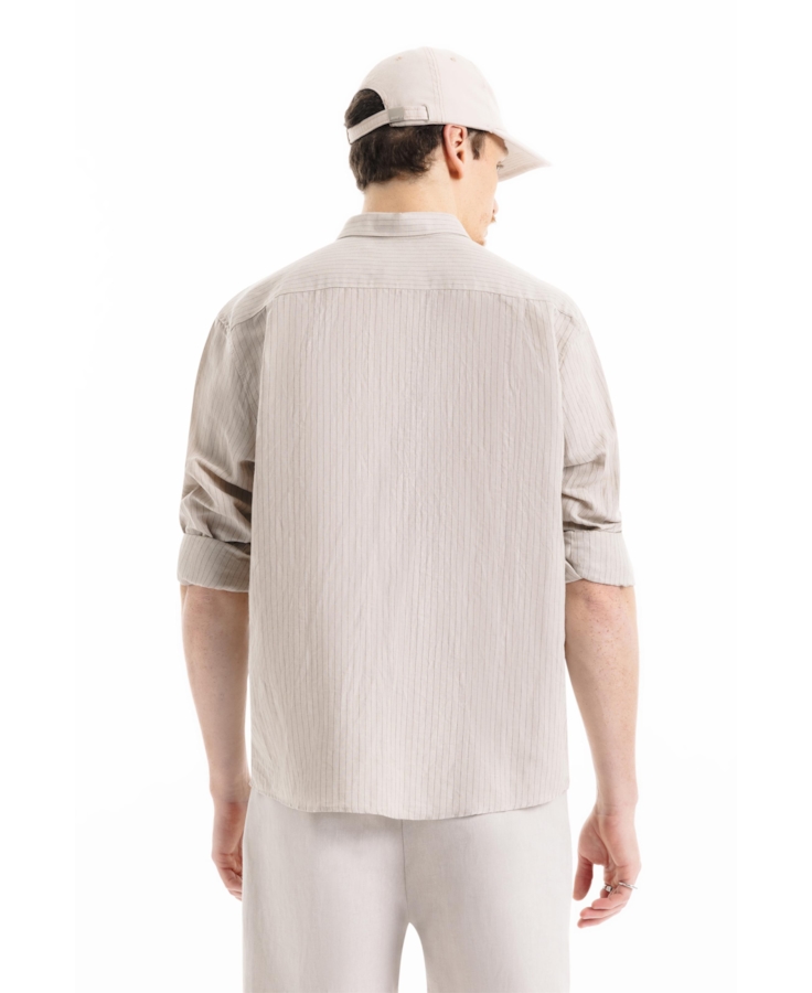 Linen Blend Ft Suli Strp Cls New Ita Areia
