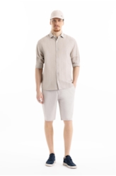 Linen Blend Ft Suli Strp Cls New Ita Areia