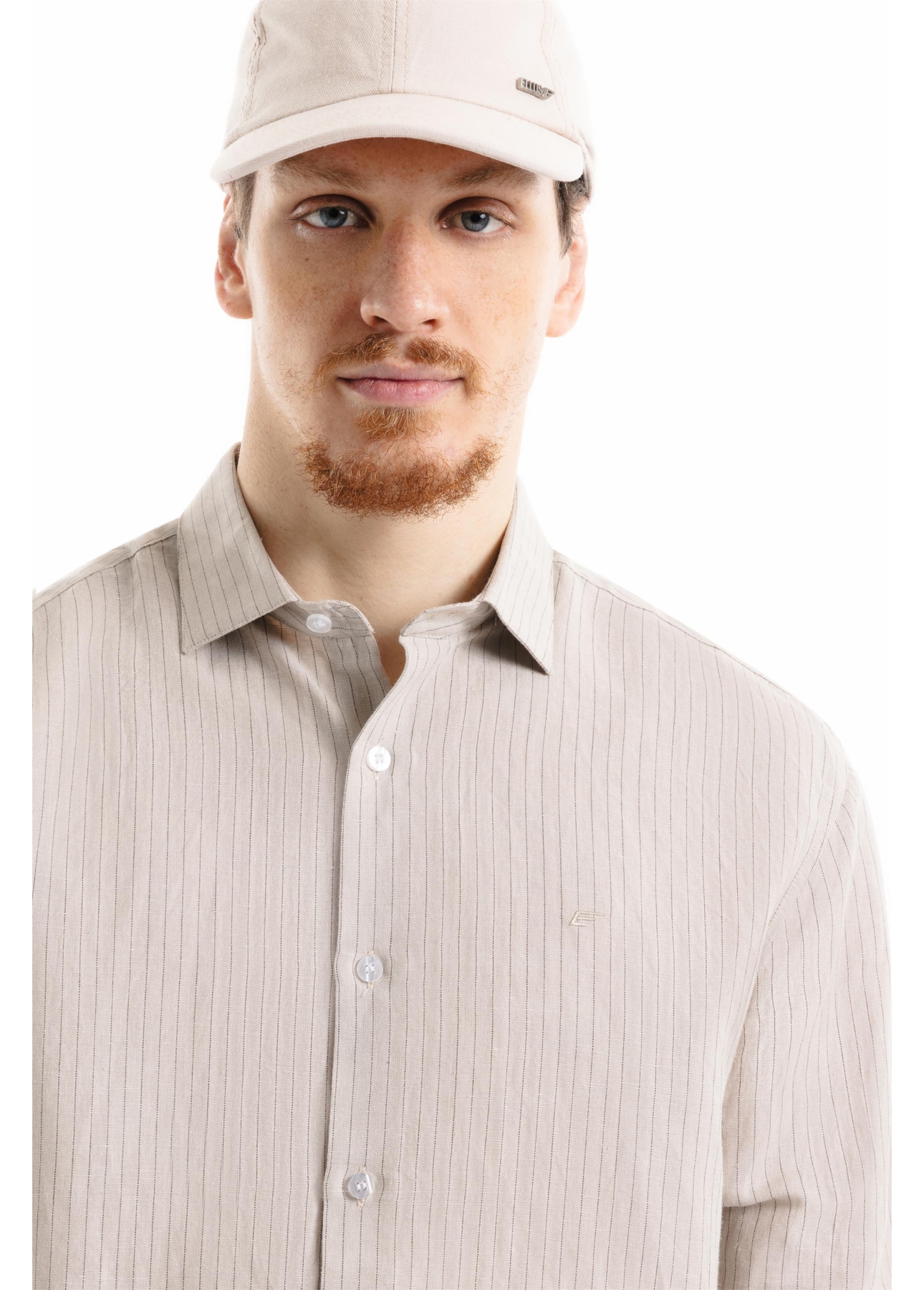 Linen Blend Ft Suli Strp Cls New Ita Areia