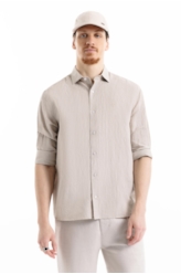 Linen Blend Ft Suli Strp Cls New Ita Areia