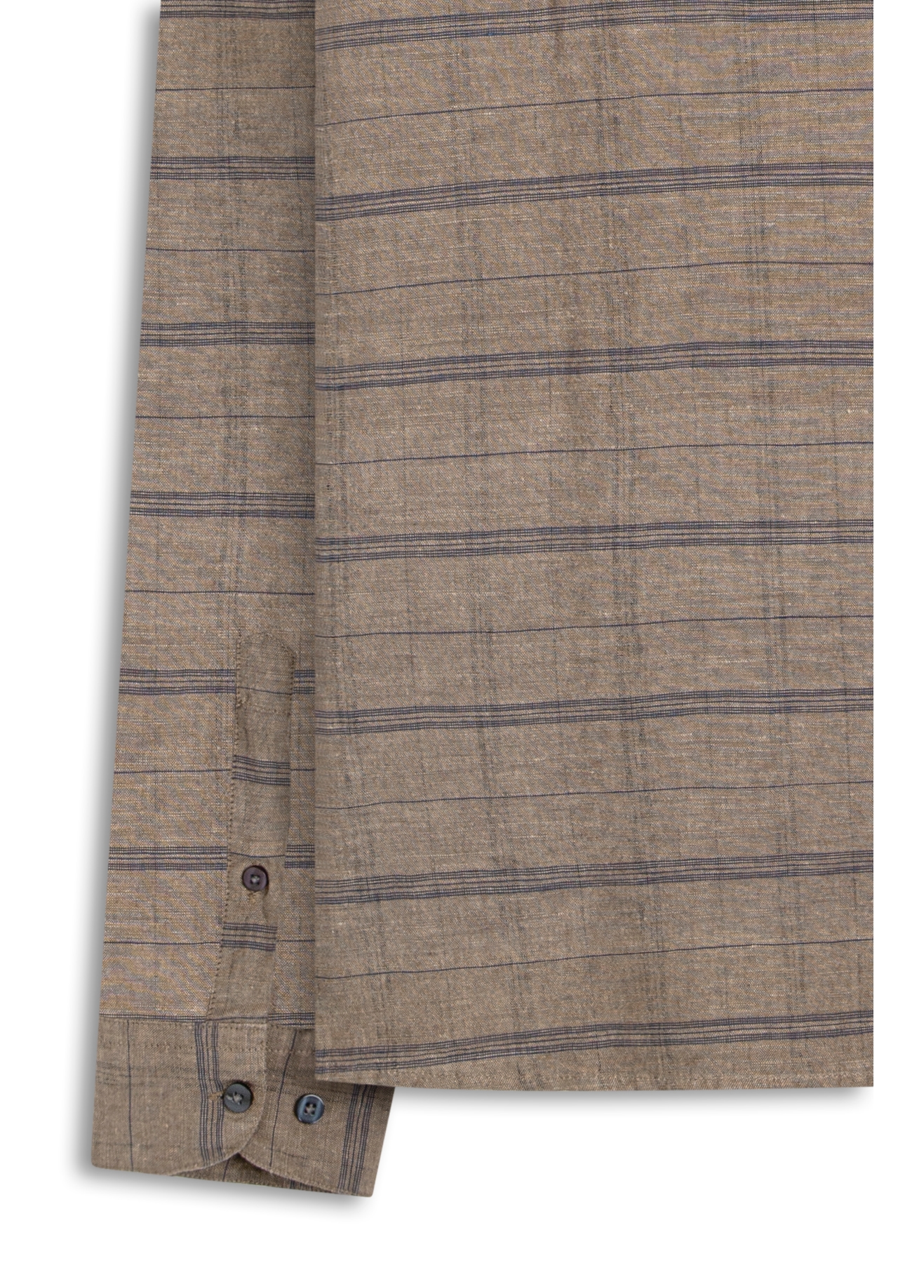 Linen Blend Shore Plaid Cla Nw Ita Marrom