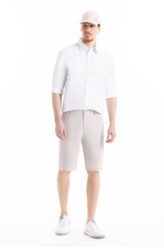 Linsar Rustic B. Faca (Rock) Bermuda Areia