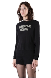 Lurex Immortal Youth Sweater Ml Preto