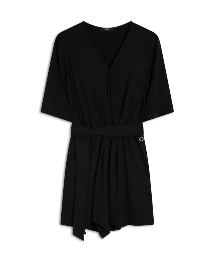 Macacao Affinity Transpass Dress Like Preto