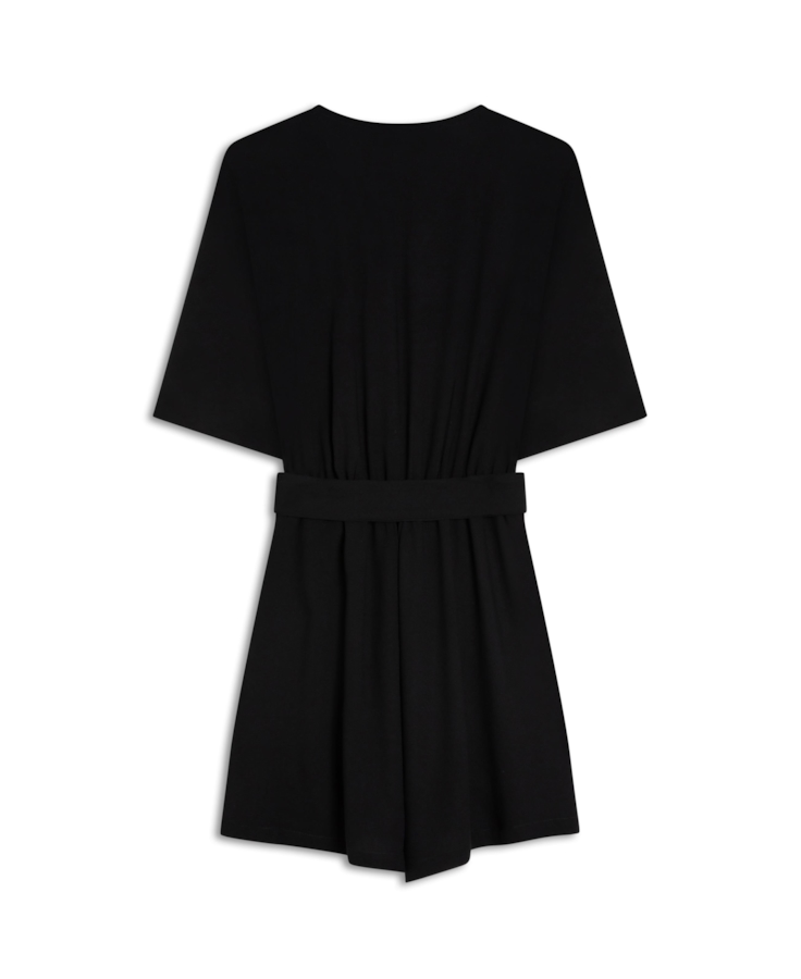 Macacao Affinity Transpass Dress Like Preto