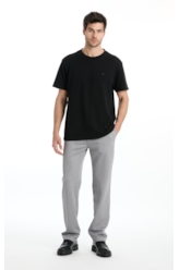 Malha Jacquard Classic B. Faca Silver Gray
