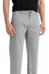 Malha Jacquard Classic B. Faca Silver Gray