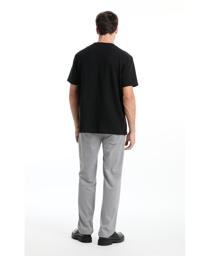 Malha Jacquard Classic B. Faca Silver Gray