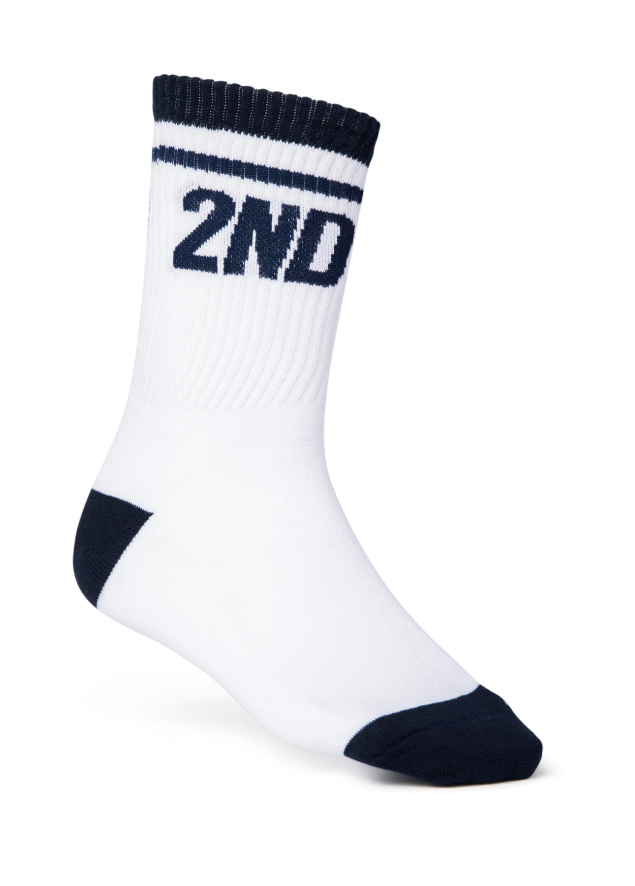 Meia 2nd 2stripes Cano Alta Dark Navy