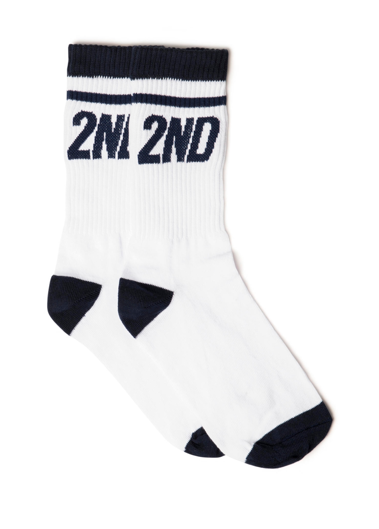 Meia 2nd 2stripes Cano Alta Dark Navy