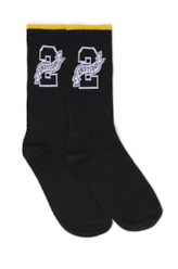 Meia 2nd Flag Friso Cano Alt Preto