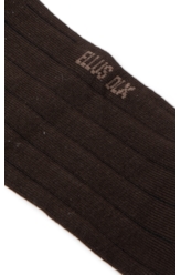 Meia Ribbed Ellus Cafe