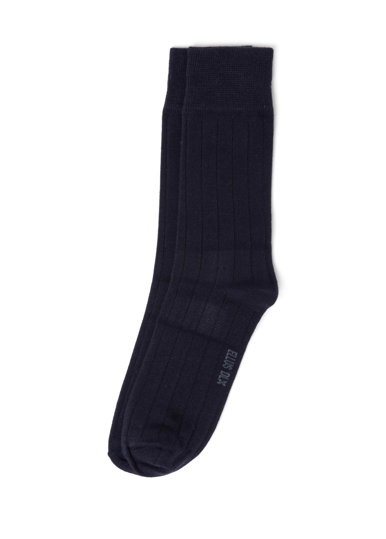 Meia Ribbed Ellus Dark Navy