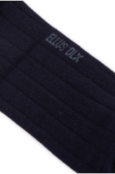 Meia Ribbed Ellus Dark Navy