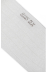 Meia Ribbed Ellus Off White