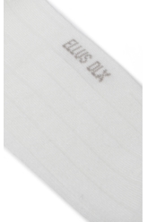 Meia Ribbed Ellus Off White