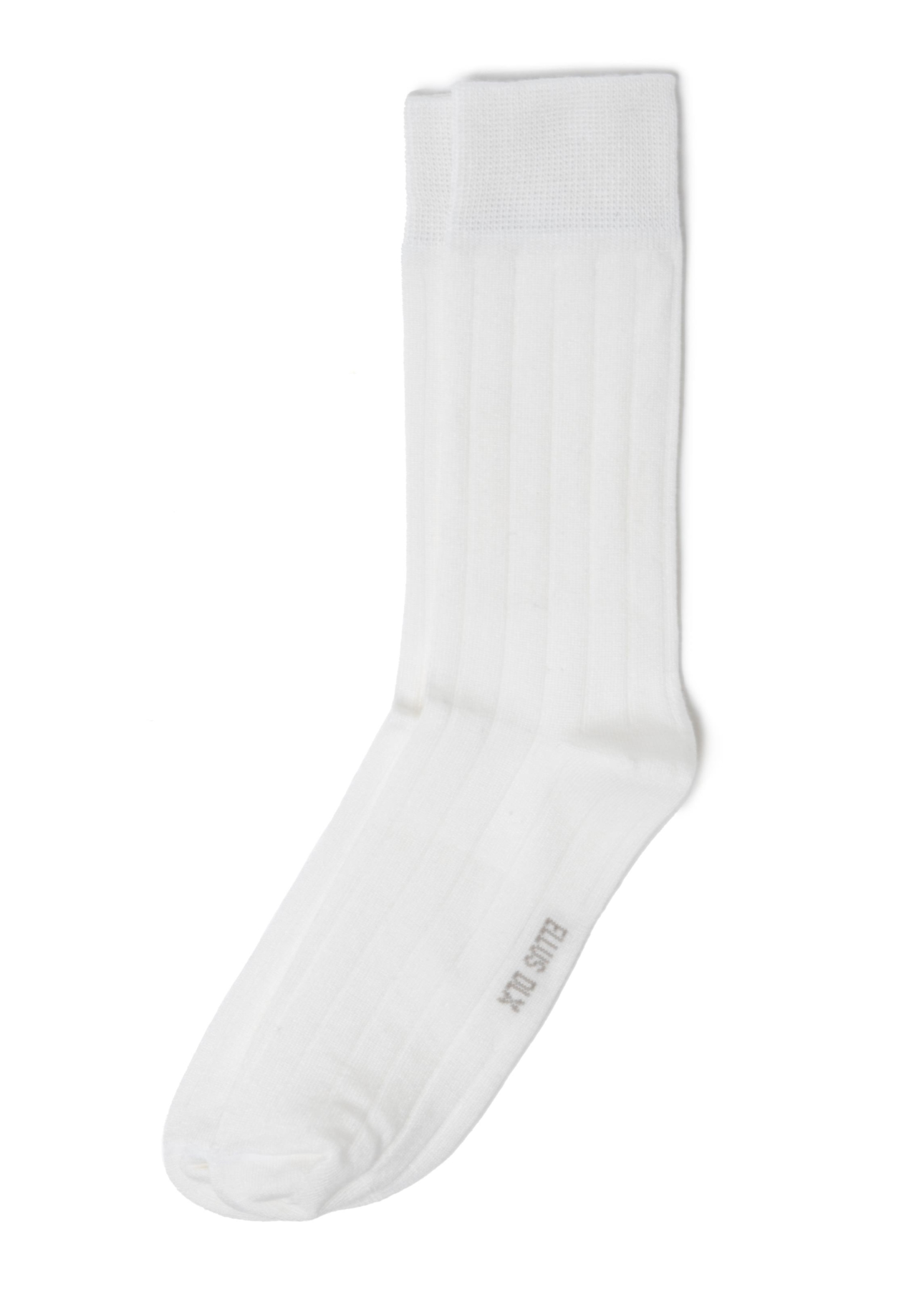Meia Ribbed Ellus Off White