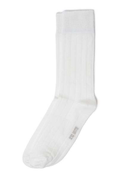 Meia Ribbed Ellus Off White