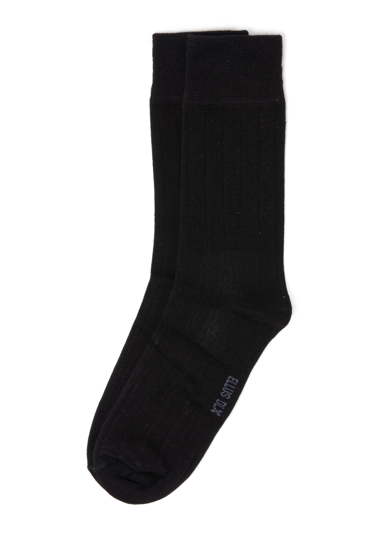Meia Ribbed Ellus Preto
