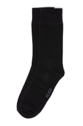 Meia Ribbed Ellus Preto