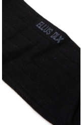 Meia Ribbed Ellus Preto