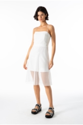 Mesh Strapp Knee Branco