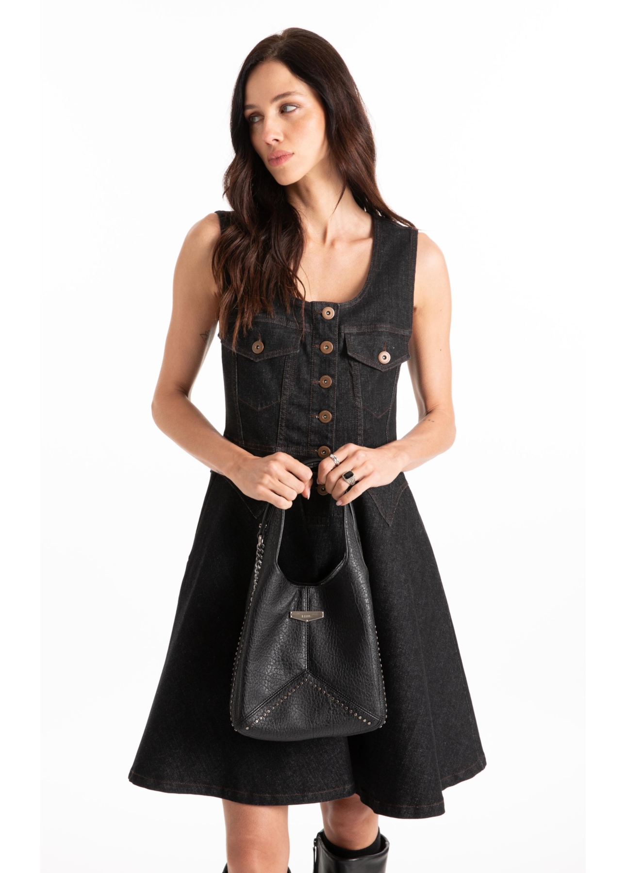 Mini Hobo Bag Blair Ellus Preto